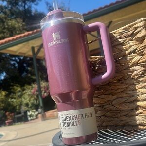 Stanley Quencher H2.0 Tumbler in Purple ish color glitter  Mauve Shimmer